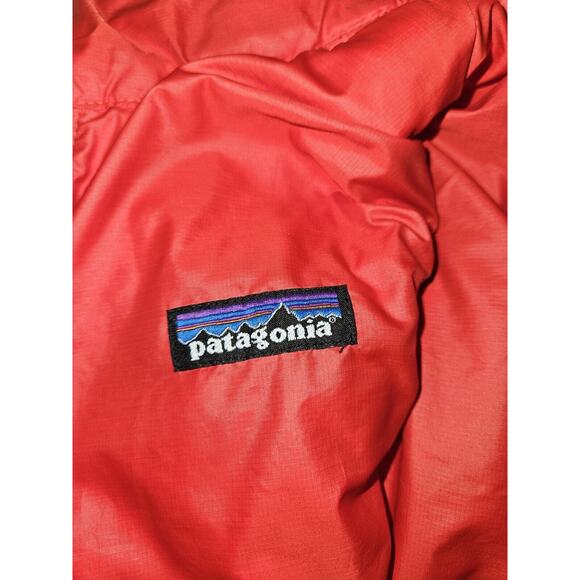 Patagonia Nano Air Puff Goose Down Reversible Women’s Vest Sz M Red - Picture 6 of 13